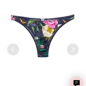 Botanical cheeky silk panties XL
